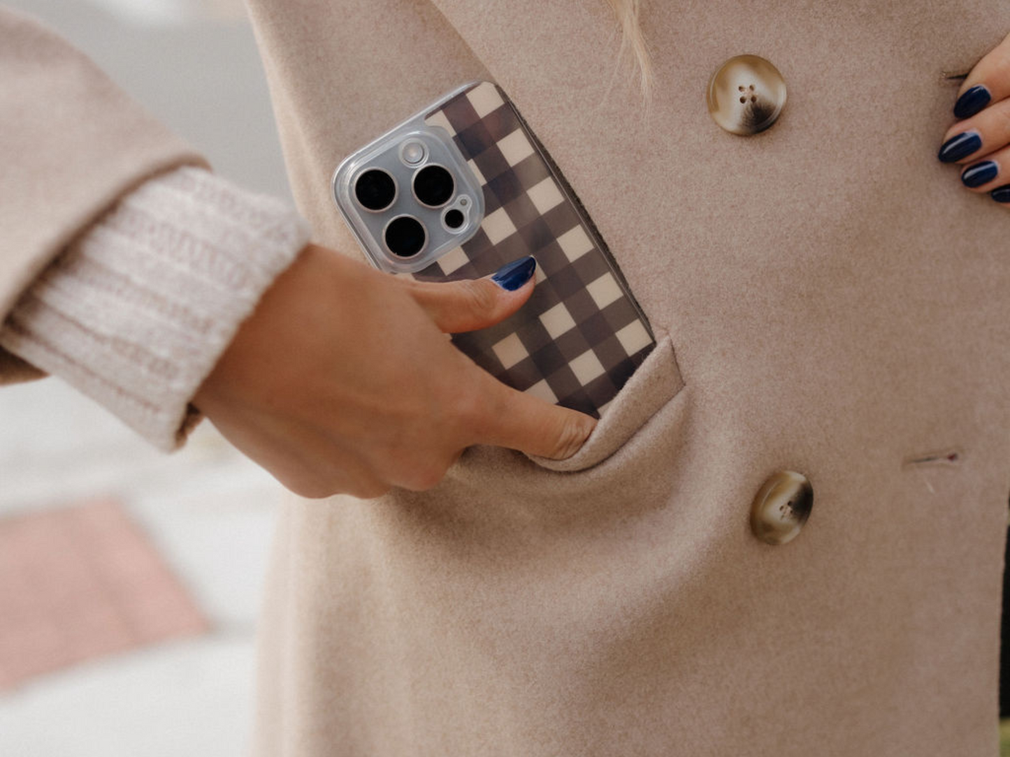 Black and Cream Gingham-Insert Only