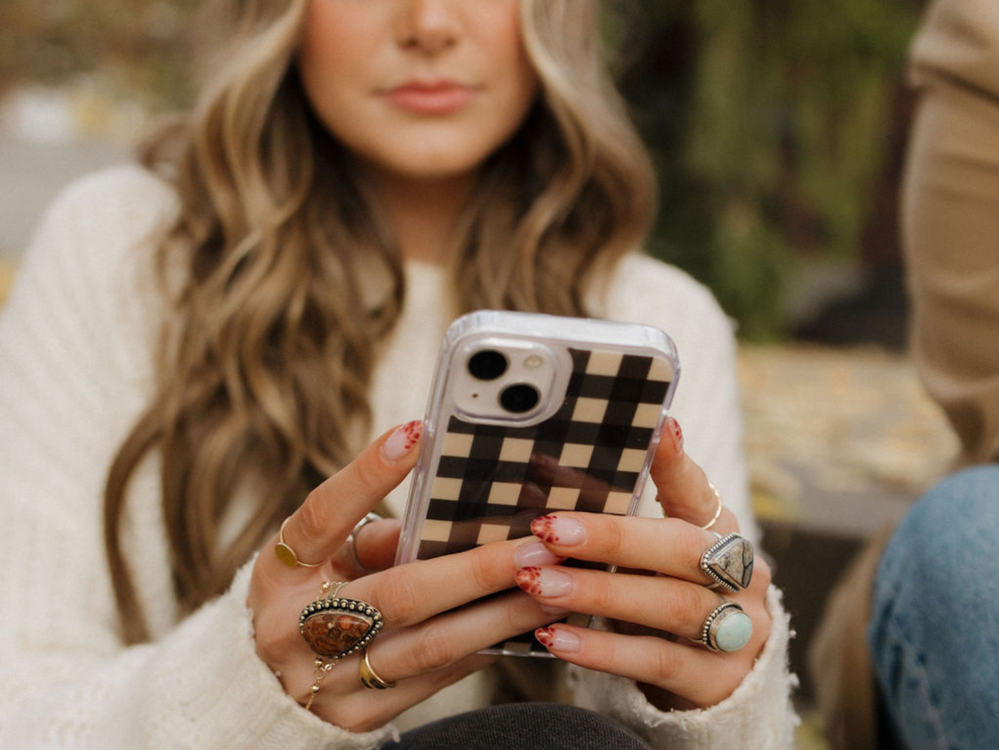 Black and Cream Gingham-Insert Only