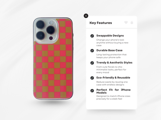 Pink and Mustard Checkers-Insert Only