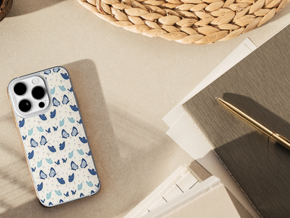 Blue Butterfly and Florals-Insert Only