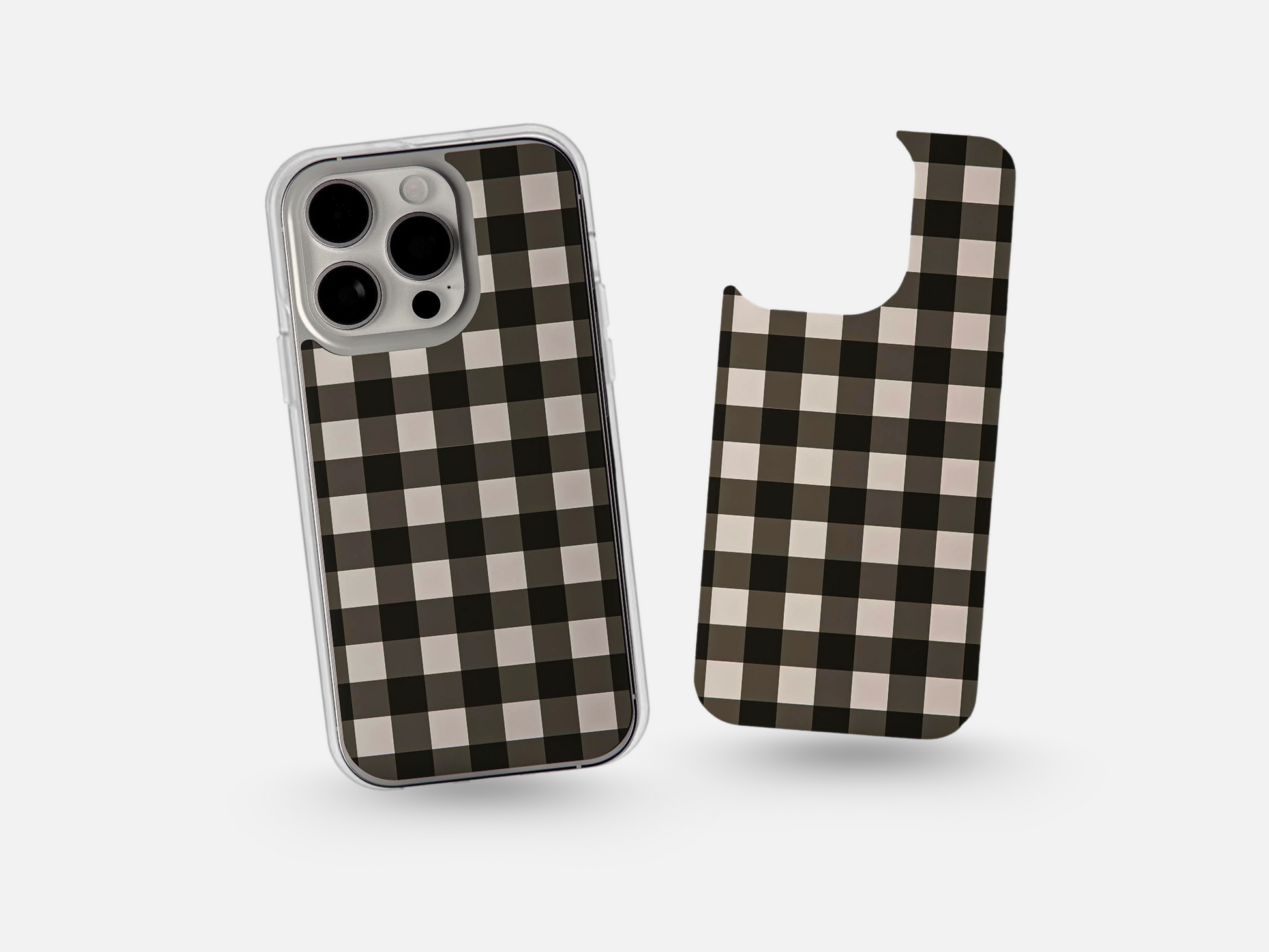 Black and Cream Gingham Black and Cream Gingham