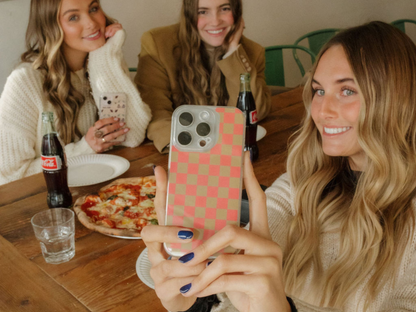 Pink and Mustard Checkers-Insert Only