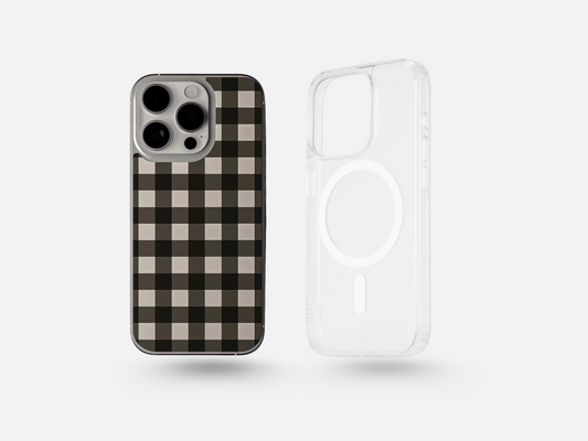 Black and Cream Gingham Starter Pack - MagSafe