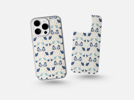 Blue Butterfly and Florals-Insert Only