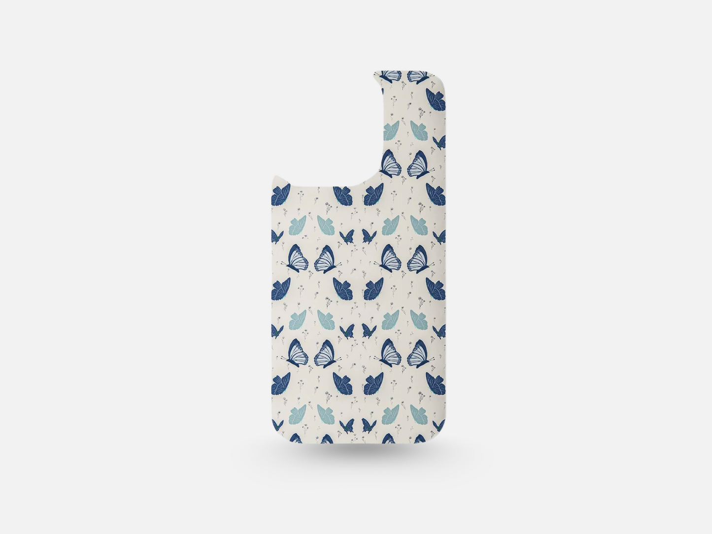Blue Butterfly and Florals-Insert Only