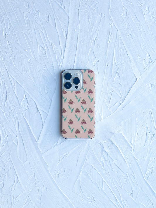 Cute floral sunflower design for clear phone case